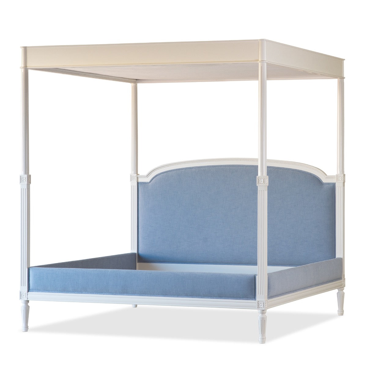 Blue deals canopy bed