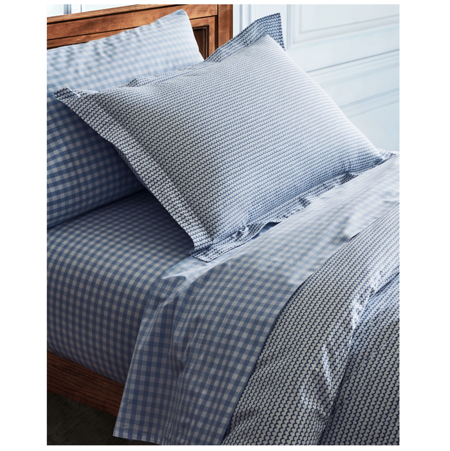 Duvet Set, Blue Ocean Wave, Premium Percale Cotton