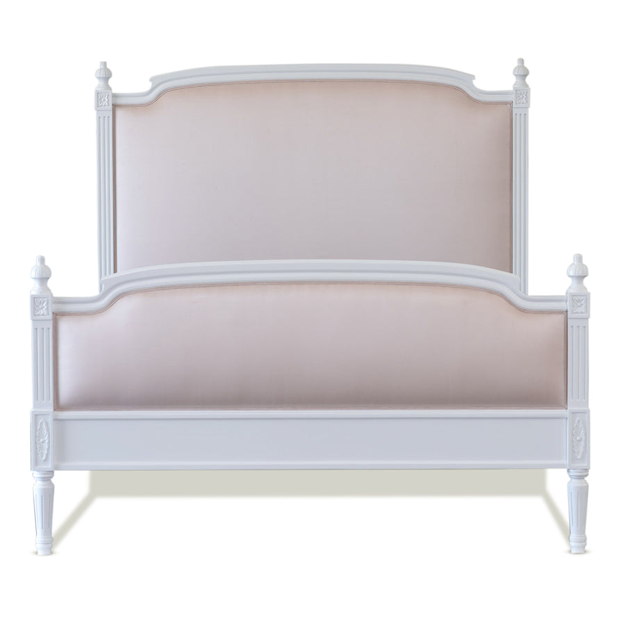 Lovely Louis Upholstered Bed with Footboard