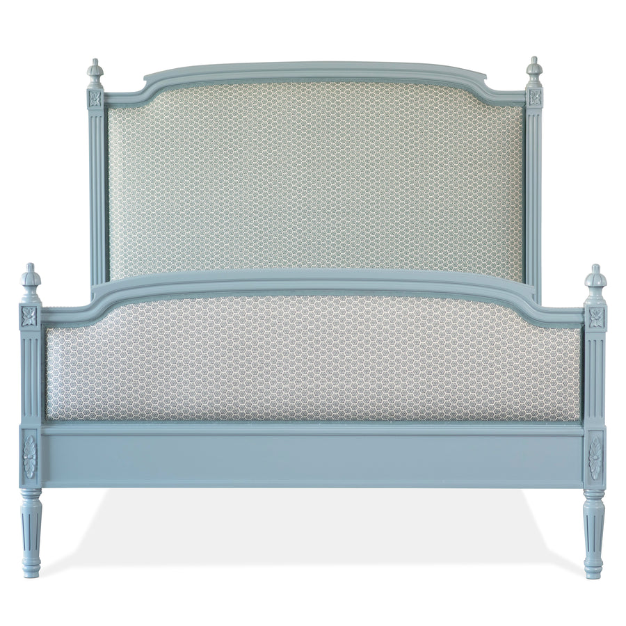 Lovely Louis Upholstered Bed with Footboard