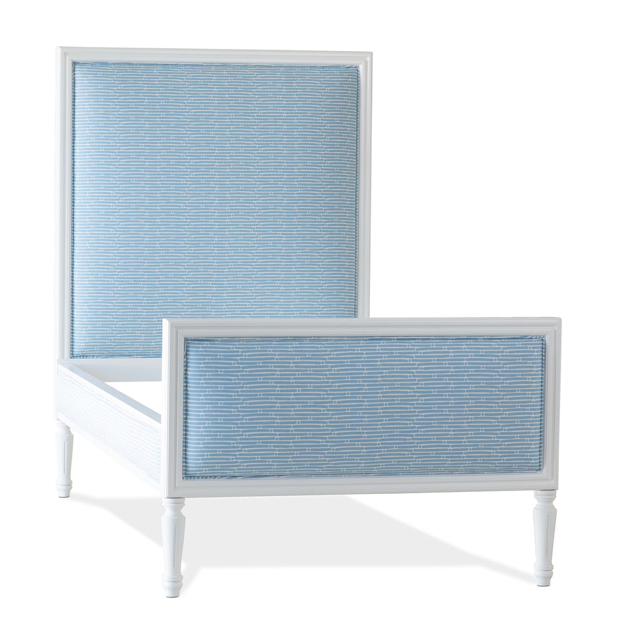 Madame Parfait Upholstered Bed with Footboard - Queen in Stock