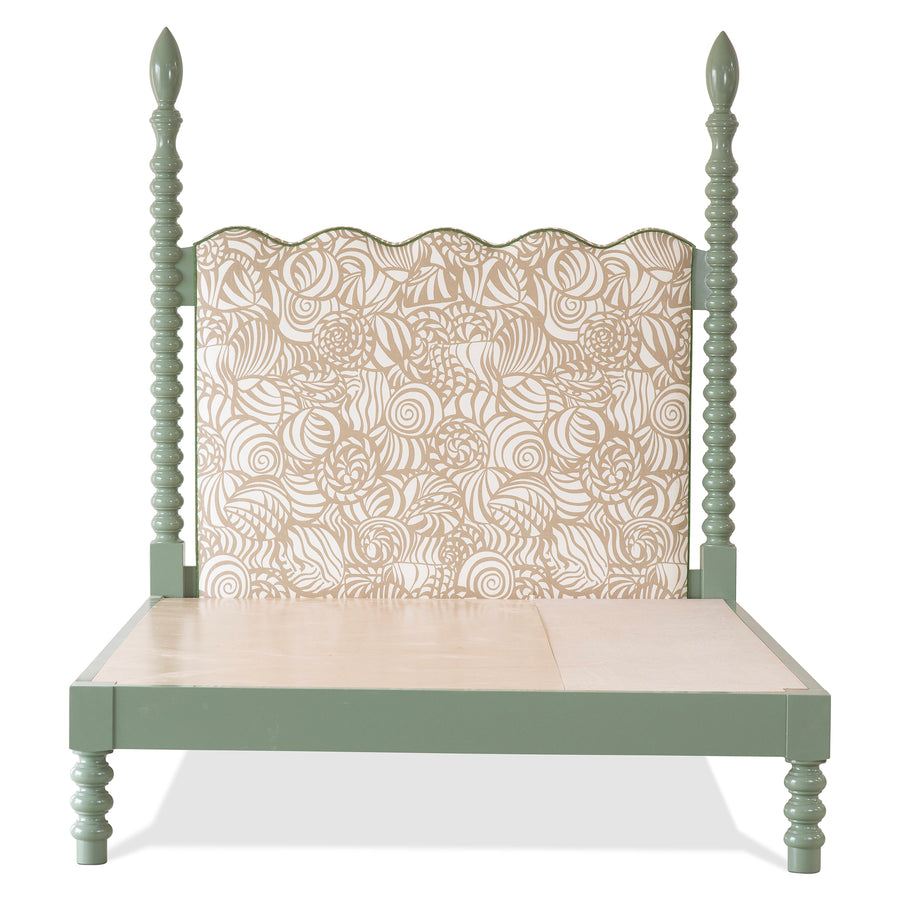 Wave Spindle Platform Bed