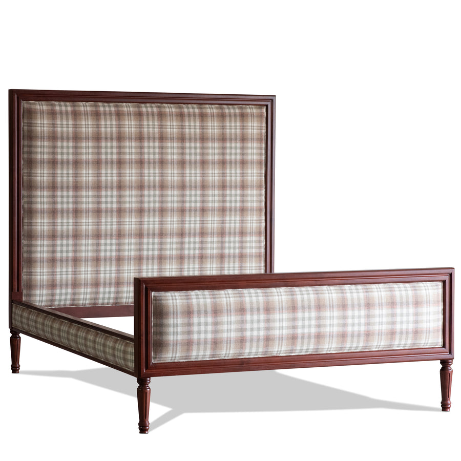 Madame Parfait Upholstered Bed with Footboard - Queen in Stock