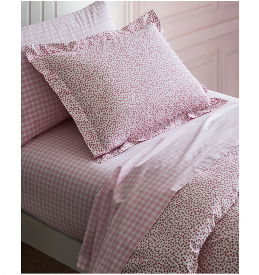 Duvet Set, We Love Pink Hearts!, Premium Percale Cotton