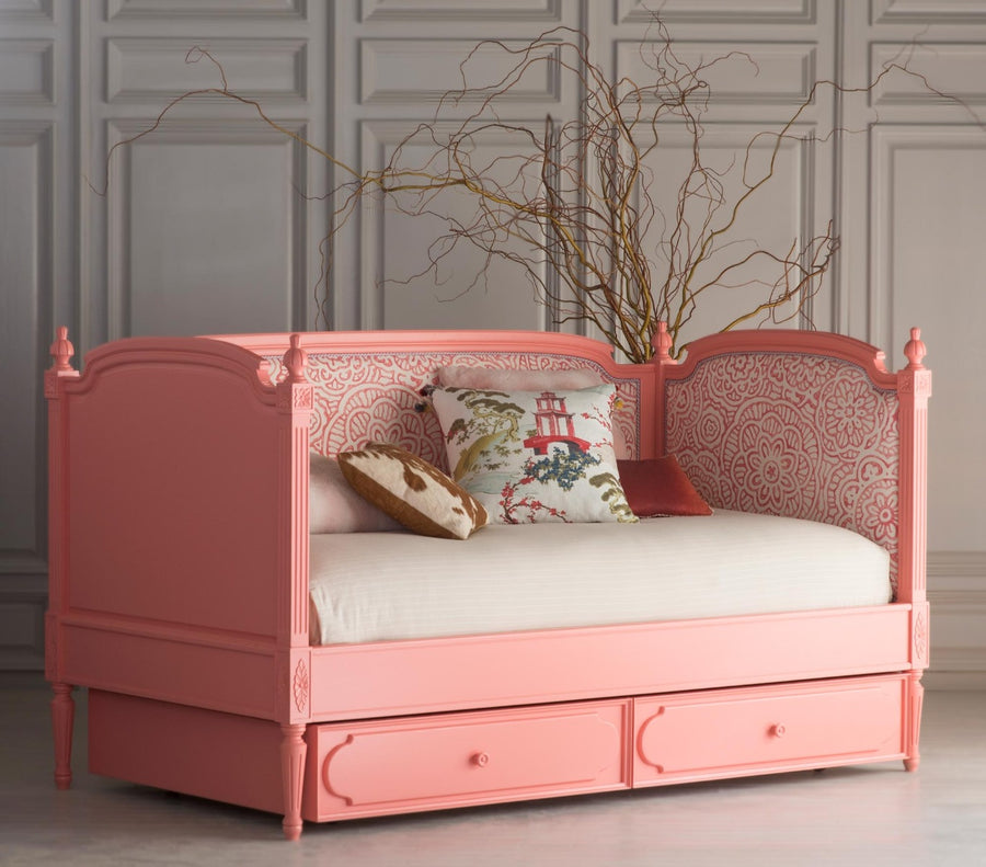 Lovely Louis 'Painted Outside Upholstered Inside' Daybed