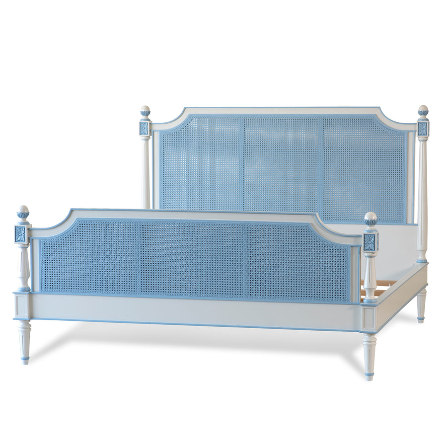 Camille Cane Bed with Footboard