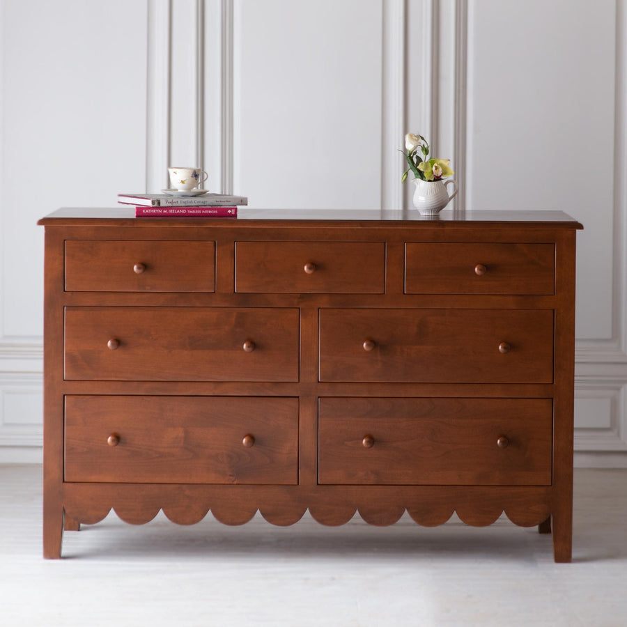 Alice's Scalloped Dresser – THE BEAUTIFUL BED COMPANY Alice's Scalloped Dresser – THE BEAUTIFUL BED COMPANY