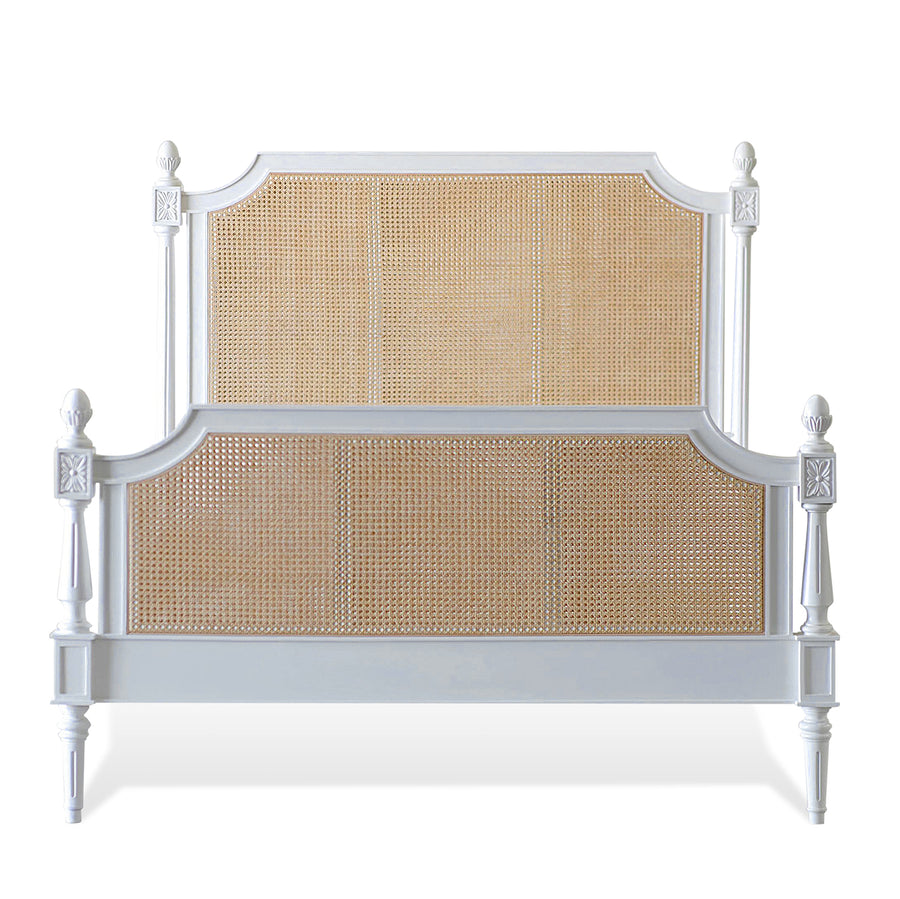 Camille Cane Bed with Footboard