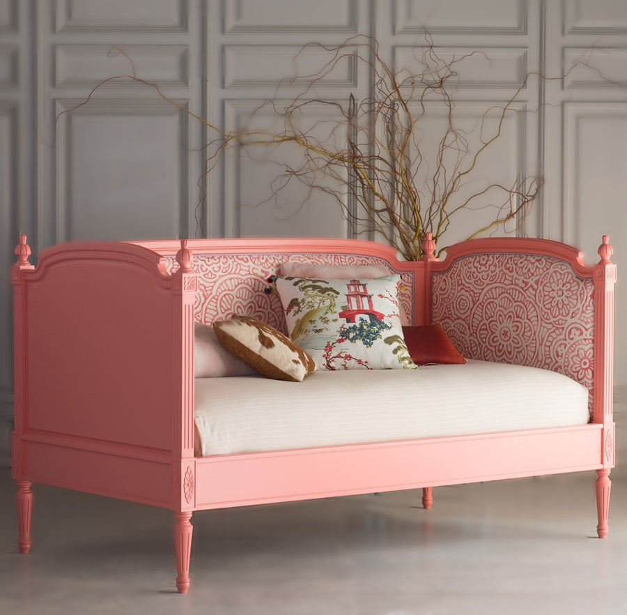 Lovely Louis 'Painted Outside Upholstered Inside' Daybed
