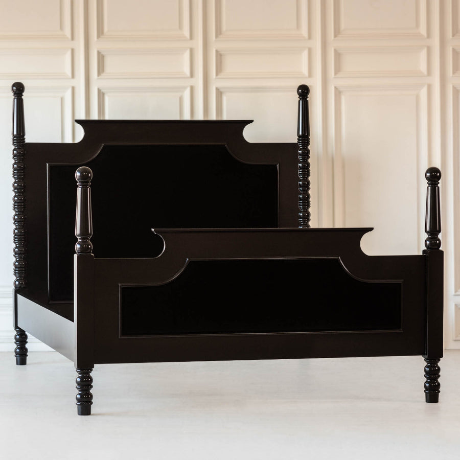 Black Beauty Upholstered Bed