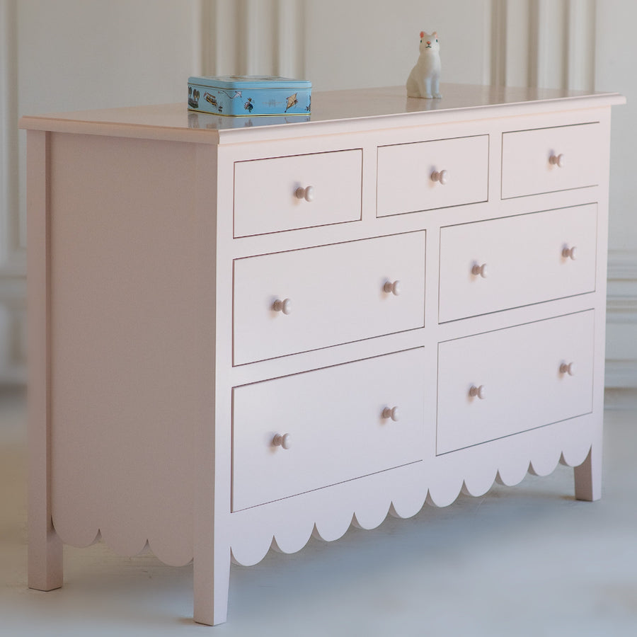 Alice's Scalloped Dresser – THE BEAUTIFUL BED COMPANY Alice's Scalloped Dresser – THE BEAUTIFUL BED COMPANY