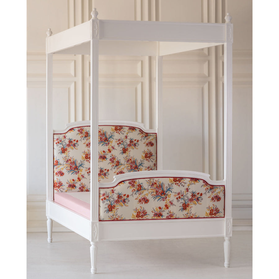 Lovely Louis Upholstered Canopy Bed 