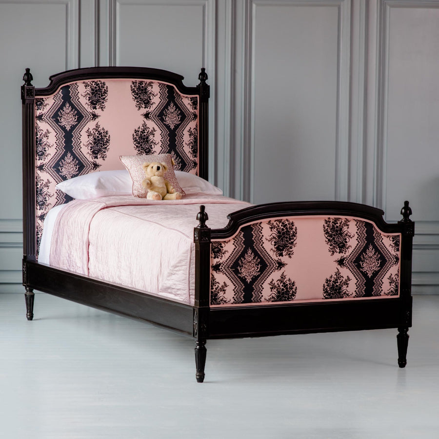 Lovely Louis Upholstered Bed with Footboard