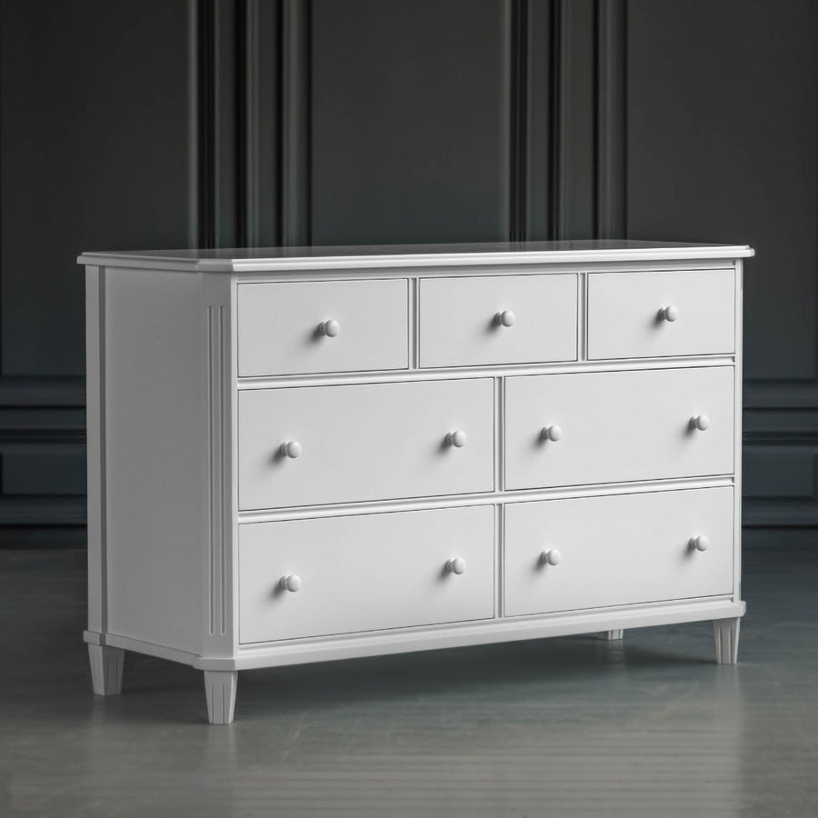 Simply Swedish Seven Drawer Dresser Lowboy Rich Mahogany Stain