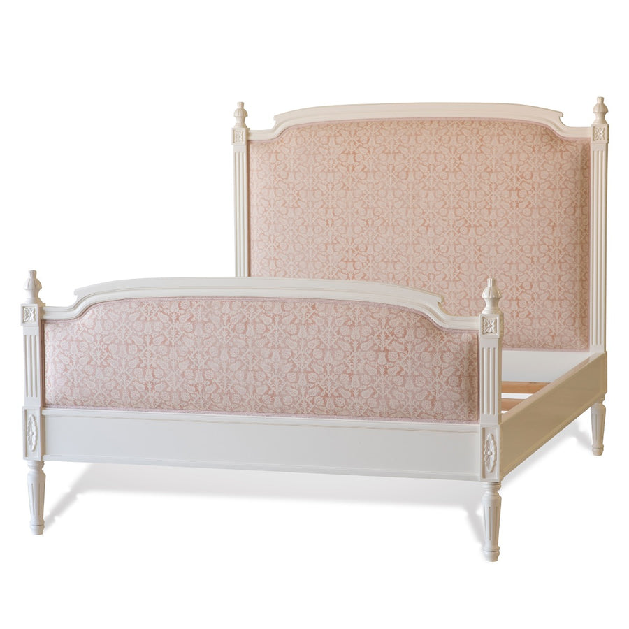 Lovely Louis Upholstered Bed with Footboard